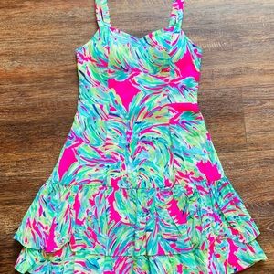 Lilly Pulitzer Fitted Ruffle Dress